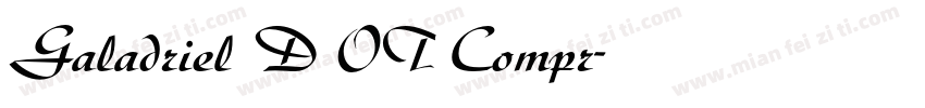 Galadriel D OT Compr字体转换